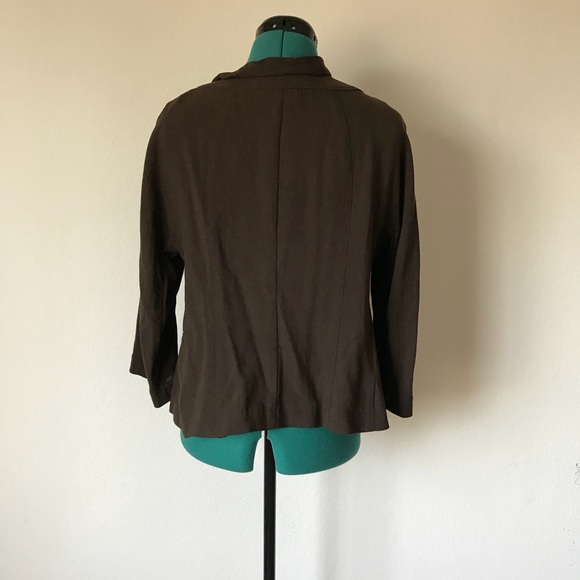 SOLD brown jacket comfy sz 16 Talbots - Picture 5 of 7
